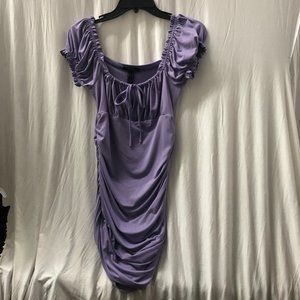 Publik medium purple ruched dress